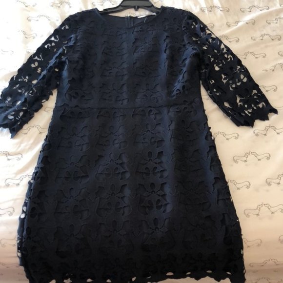 COPY - New, W/Tags, Ann Taylor LOFT Navy Blue Cocktail - Picture 4 of 5